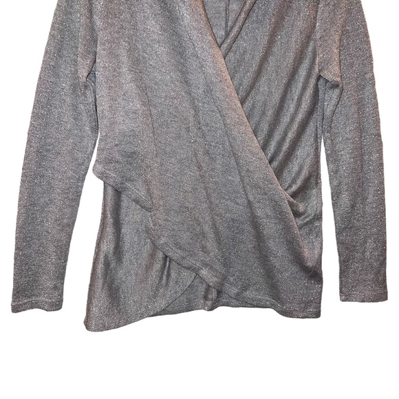 1 State Cross Front Knit Top Metallic - Picture 4 of 13